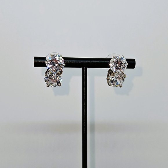 Cubic Zirconia Drop Earrings - Picture 6 of 9